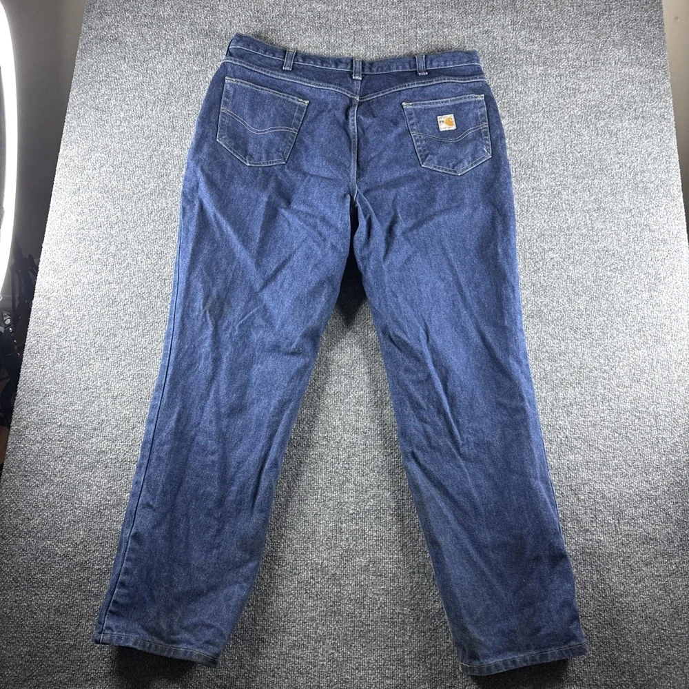 Carhartt FR Jeans Men 42x32 Blue Flame Resistant Workwear 2112 Cat 2 280-83